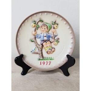 Hummel 7th Annual Plate 1977 Goebel Hand Painted Hum 270 West Germany Vintage